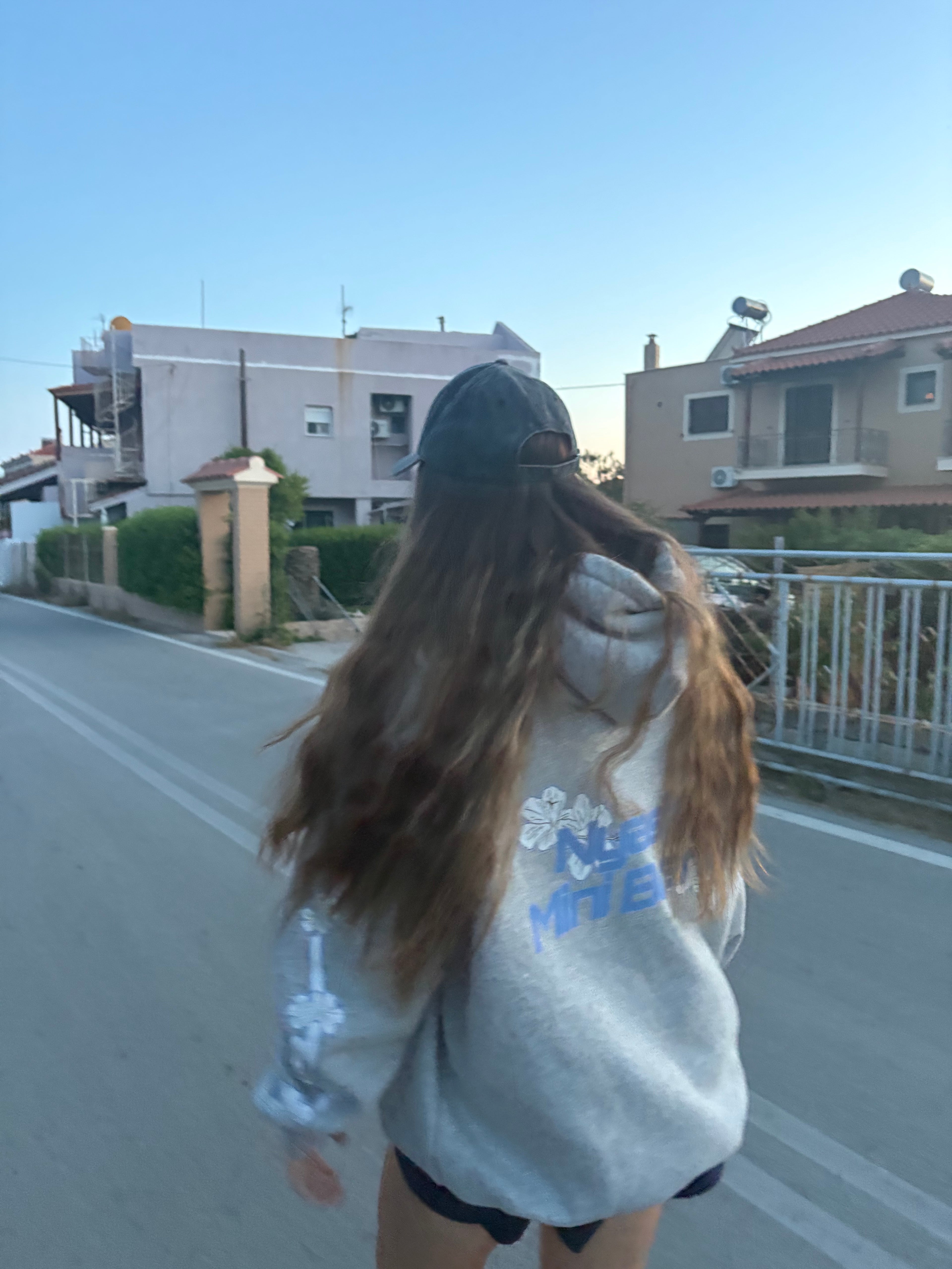 Hibiscus Hoodie - Flower Grey